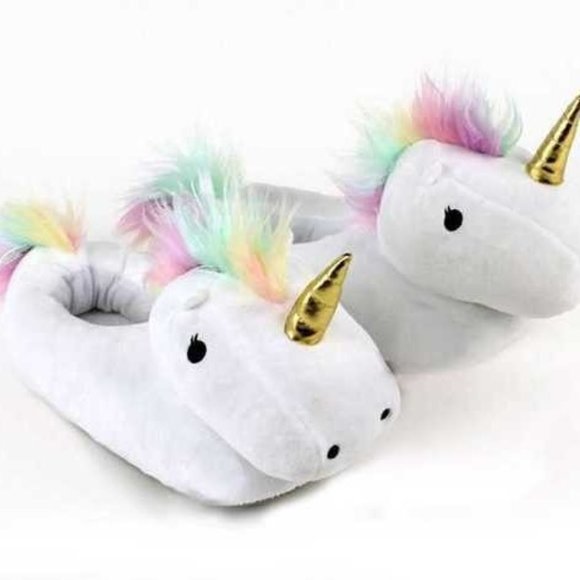 UNICORN SLIPPERS-WHITE - Picture 2 of 2